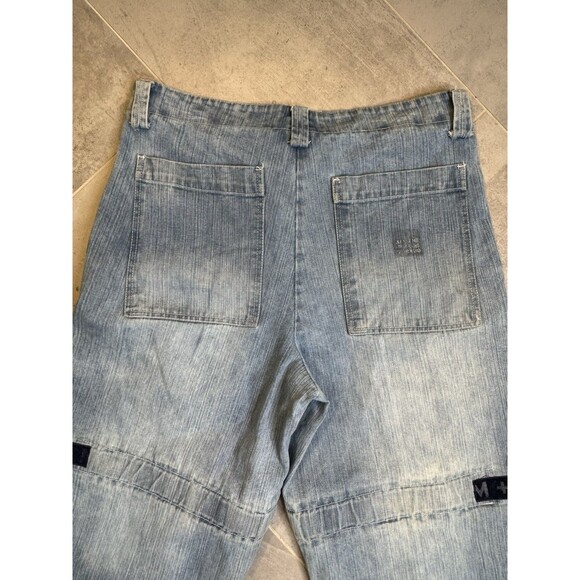 Vintage Marithe Francois Girbaud Men 34x33 Jeans Y2K Hip Hop Baggy Strap MFG - Picture 9 of 14